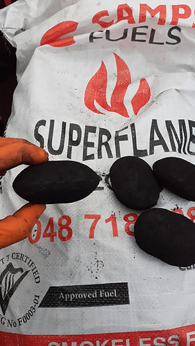 Superflame (Oval) Coal  (1 Tonne) 50 x 20kg bags